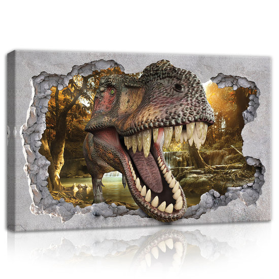 Hole - Dinosaur Canvas Schilderij PP11035O4