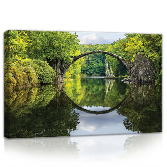 Rakocze Bridge-Kromlau Canvas Schilderij PP11747O4