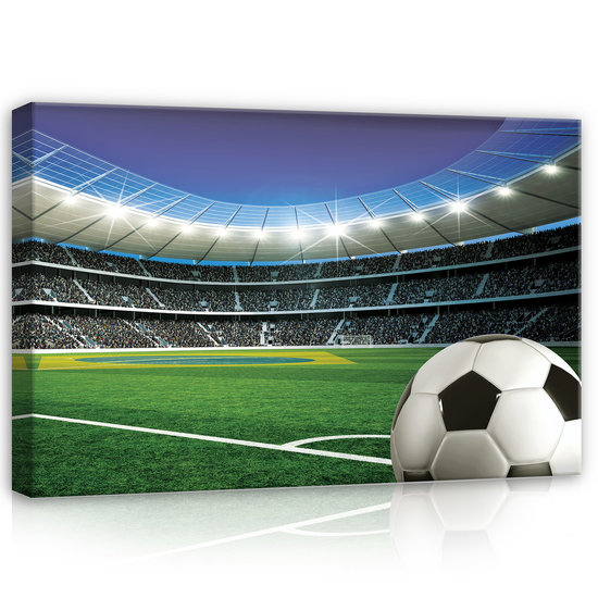 Football on the Stadium  Canvas Schilderij PP20102O4