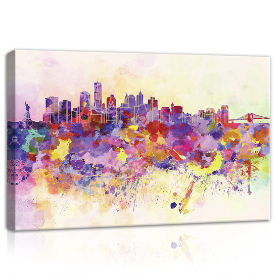 Colourful City Canvas Schilderij PP10634O4