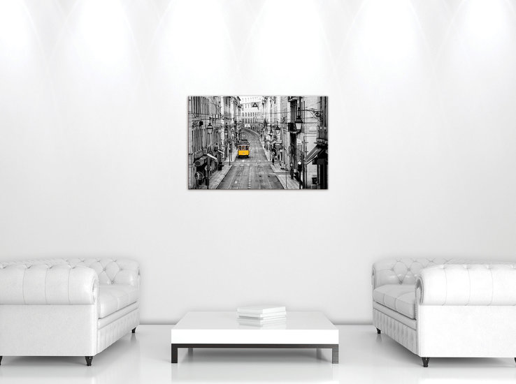 Yellow Tram Canvas Schilderij PP10330O4